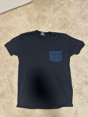 Naked & Famous Pocket Tee Black - Men’s XL